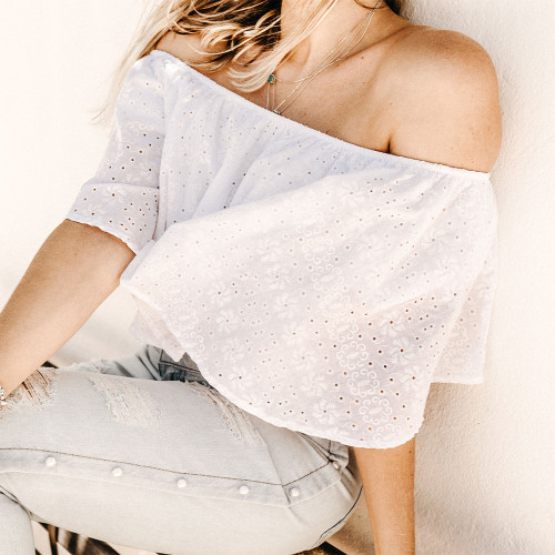 Off-Shoulder Crop Top 