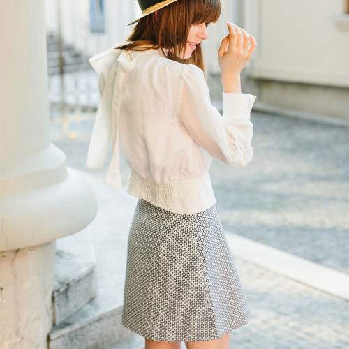 Pleated Midi Skirt